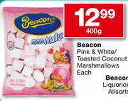 Beacon Pink & White/Toasted Coconut Marshmallows-400gm
