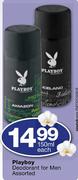 playboy Deodorant For Men Assorted-150ml Each 
