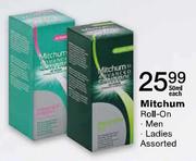 Mitchum Roll-On Men/Ladies Assorted-50ml Each