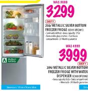 Defy Metallic Silver Bottom Freezer Fridge(C315 DFC381)-266L