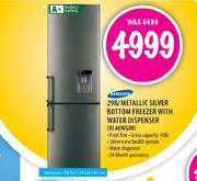Samsung Metallic Silver Bottom Freezer with Water Dispenser(RL40WGIH)-28L