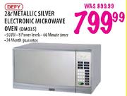 Defy Metallic Silver Electronic Microwave Oven(DM035)-28L