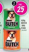 Butch Dog Food - 2 x 820gm