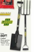 Lasher Black Garden Fork Each
