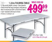 Folding Table-1.22m Each 