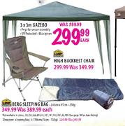 Camp Master Gazebo-3 x 3m Each