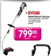 Ryobi 1000W Electric Trimmer-Each