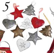 St Nicholas Tree Decor Metal-Each