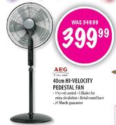 AEG High Velocity Padestal Fan - 40cm