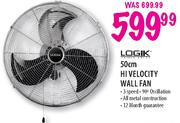 Logik High Velocity Floor Fan - 50cm