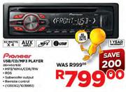 Pioneer USB/CD/MP3 Player