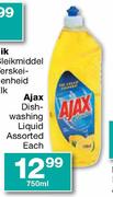 Ajax Dishwashing Liquid Assorted-750ml Each