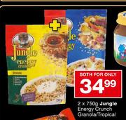 Jungle Energy Crunch Granola/Tropical - 2 x 750gm