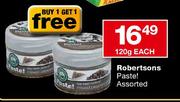 Robertsons Paste - 120gm Each