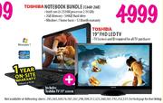 Toshiba Notebook Bundle(C660-268) + Toshiba 19" FHD LED TV