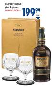 Klipdrift Gold Plus 2 Glasses-750ml