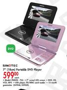 Sinotec 7" (18cm)Portable DVD Player