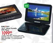 Sinotec 10.2" (26cm) Portable DVD Player Each