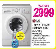 LG 7Kg White Front Load Washing Machine(F10A5QDP) 