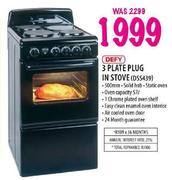 Defy 3 Plate Plug In Stove(DSS439)
