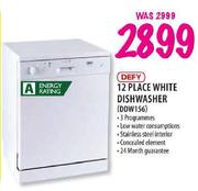 Defy 12 Place White Dishwasher(DDW156)