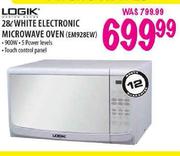 Logik 28L White Electronic Microwave Oven(EM928EW)