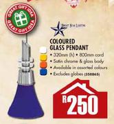 Coloured Glass Pendant-320mm(h)