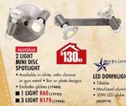 Eurolux 3 Light Mini Disc Spotlight-Each