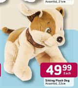 Sitting Plush Dog - 22cm Each