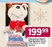 Interactive Patch Pup Speaker Hands Free Phone or MP3 Speaker