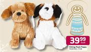 Sitting Plush Puppy - 21cm Each