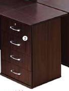 Bedford Cluster Desk Suite(1x4 Drower Desk High Pedestal