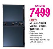 Defy Metallic Silver Gourmet Double Oven-710mm(DBO-437)