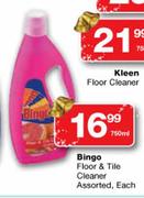 Bingo Floor & Tile Cleaner-750ml Each
