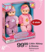 Little Abbey & Emma Babapoppe-29cm Per Stel