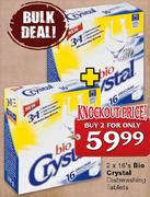 Bio Crystal Dishwashing Tablets-2 x 16's(Buy 2 For Only)