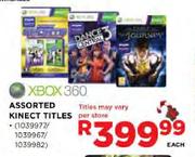 XBOX 360 Kinect Titles Assorted-Each