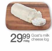 Goat's Milk Cheese Log-100g Each