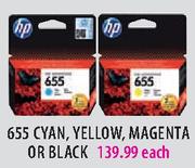 655 Cyan, Yellow, Magneta Or Black-Each