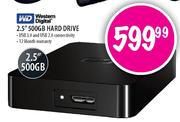 Western Digital 2.5" 500GB Hard Drive