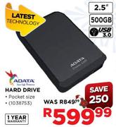 Adata 2.5" Hard Drive - 500GB