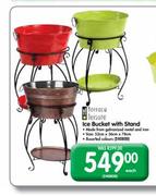 Terrace Leisure Ice Bucket With Stand-Each