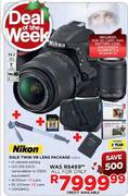 Nikon DSLR Twin VR Lens Package (D3200)