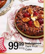 Indulgence Dark Fruit Cake - 800gm