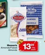 Messaris Almonds/Flaked Almonds-100g Each