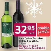 Glen Carlou Tortoise Hill Red Or White-750ml Each