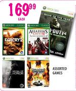 XBOX 360 Assorted Games-Each