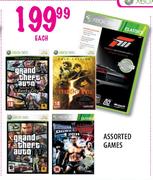 XBOX 360 Assorted Games-Each