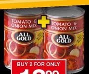 All Gold Tomato & Onion Mix-2 x 410g(Buy 2 For Only
