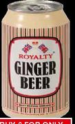 Single Cans Royalty Ginger Beer-6 x 330ml(Buy 6 For Only)
